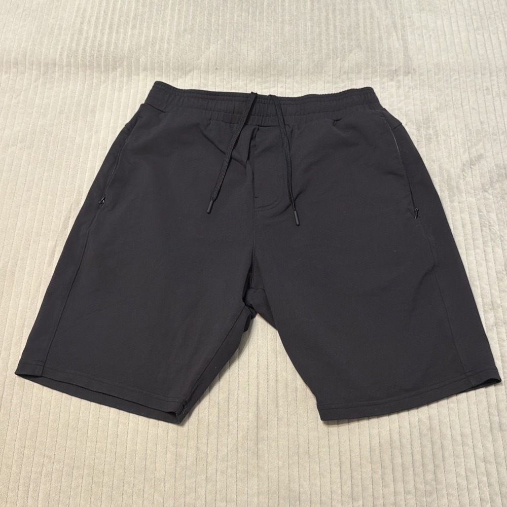Public Rec Men's All Day Every Day Sweat Shorts Size 32R Stretch‎ Pockets Black